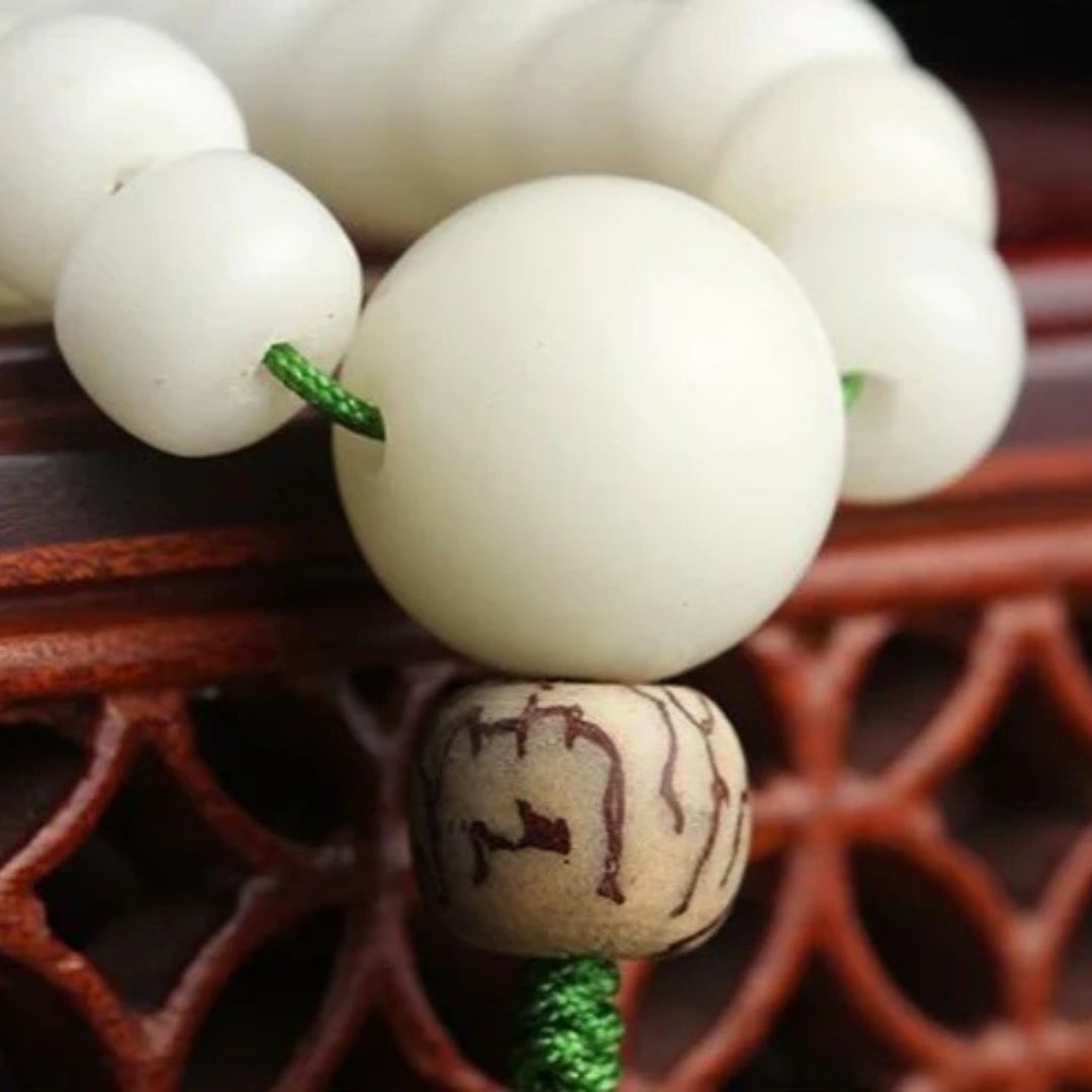 The White Jade Bodhi Mala