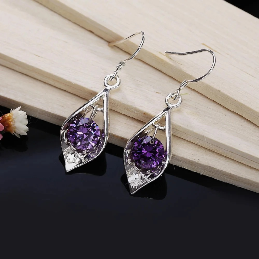 Amethyst Eclipse Earrings