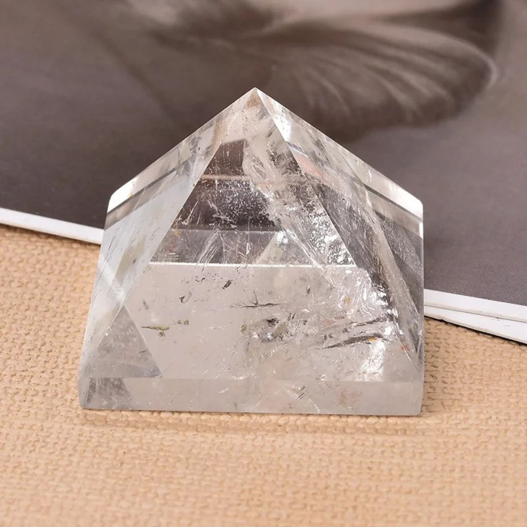 Clear Quartz Crystal Pyramid