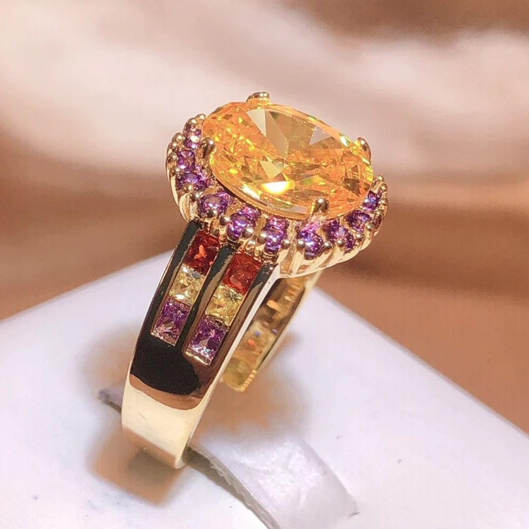 Twilight Citrine 925 Royale Ring