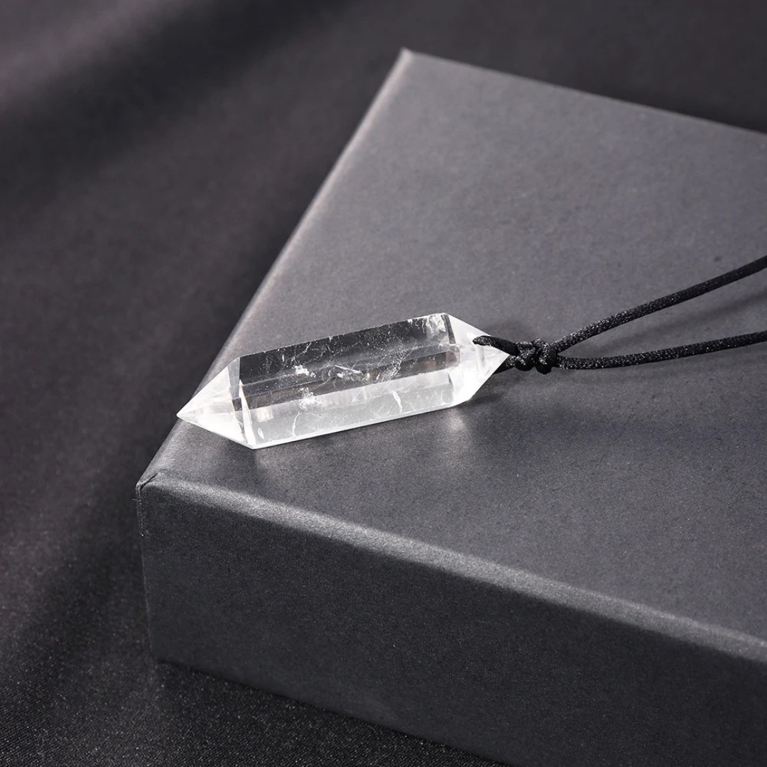 Natural Clear Quartz Point Necklace