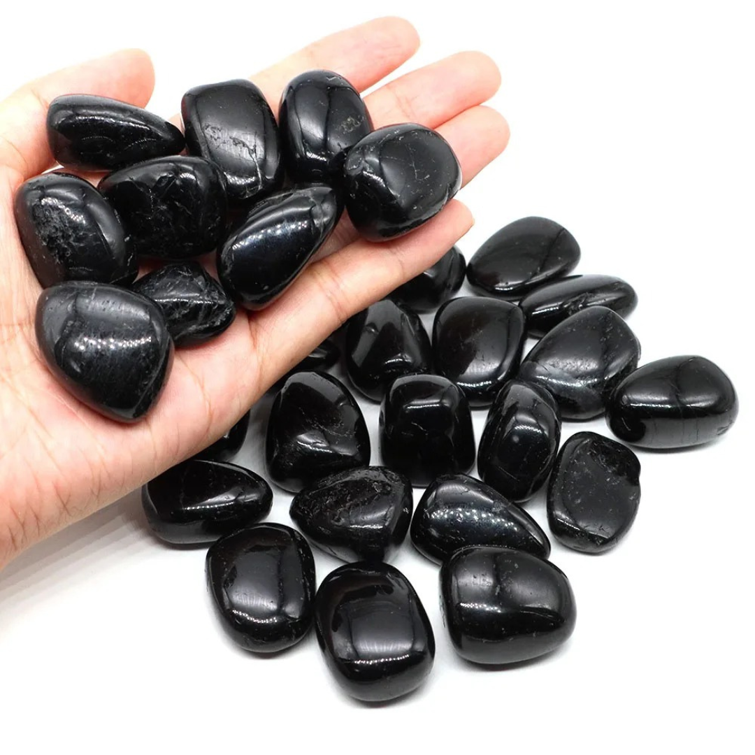 Black Tourmaline Tumbled Stones