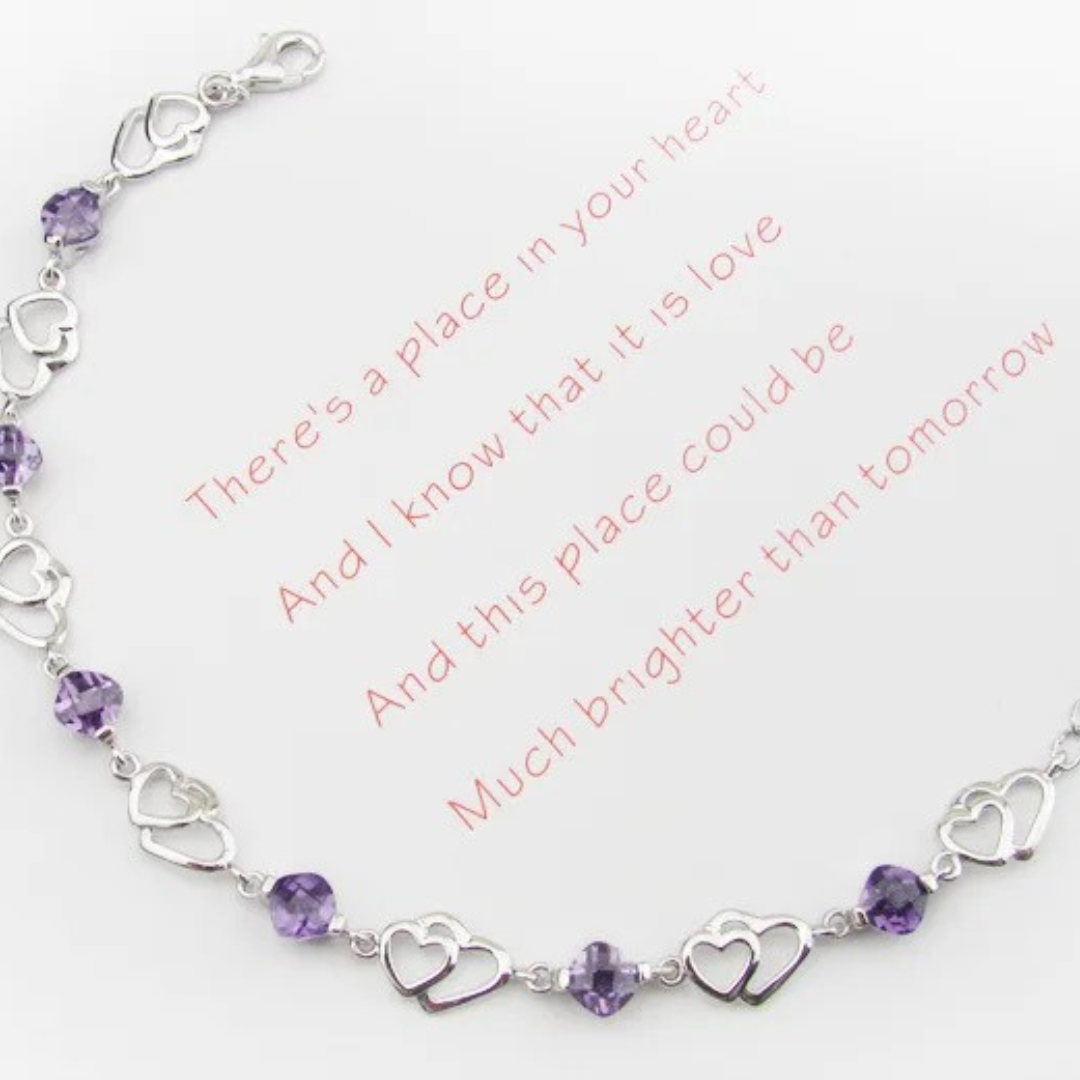 Sweetheart Amethyst Bracelet