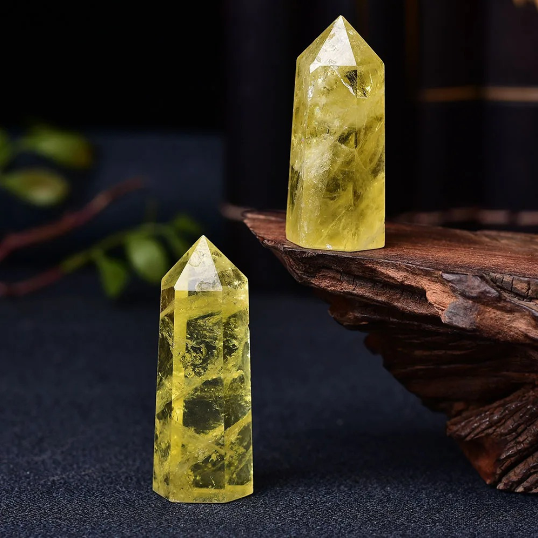 Lemon Citrine Crystal Point