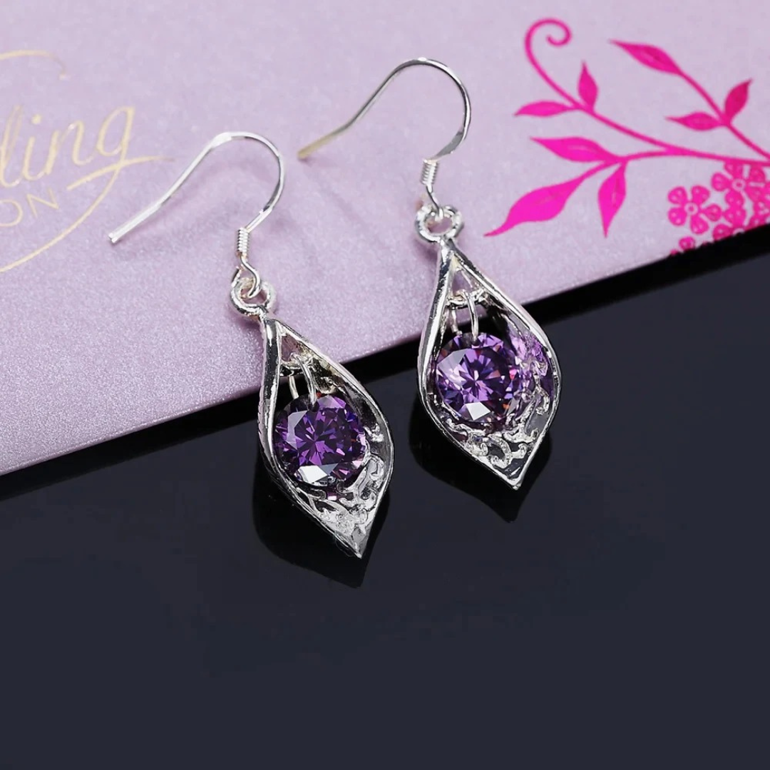 Amethyst Eclipse Earrings