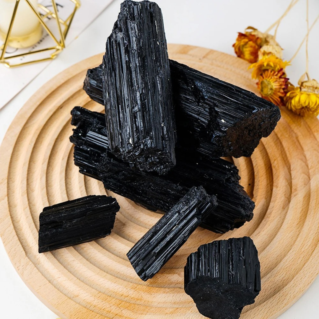 Obsidian Guardian Crystal Tourmaline