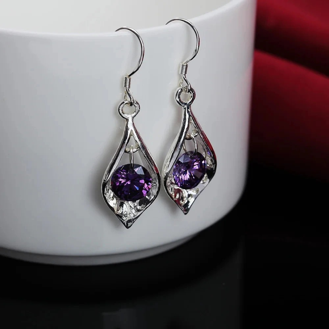 Amethyst Eclipse Earrings