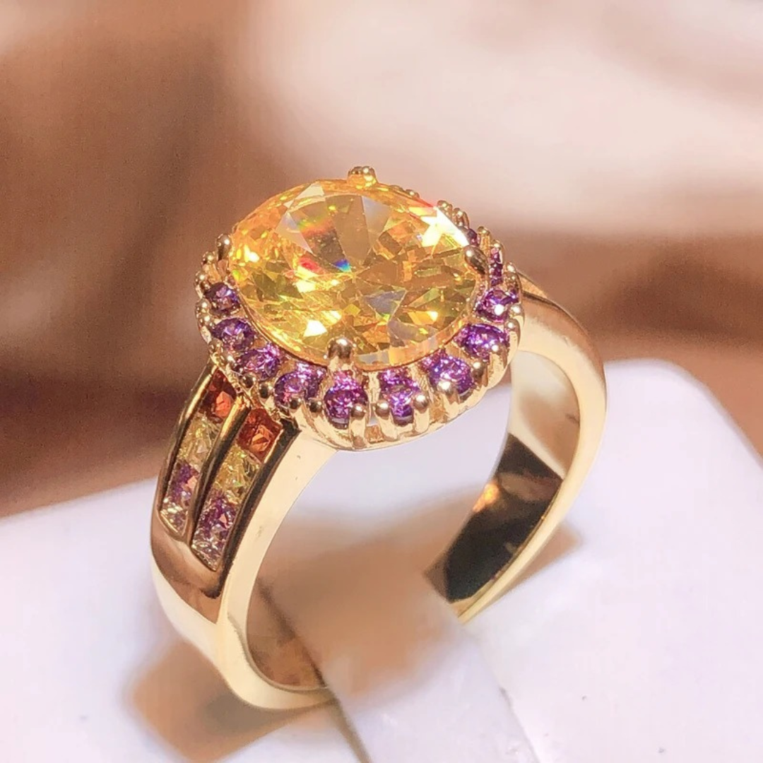 Twilight Citrine 925 Royale Ring