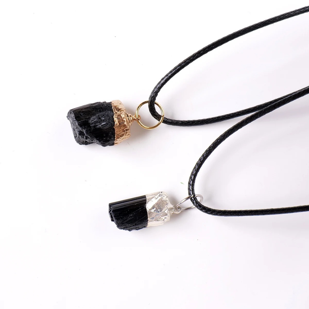 Black Authentic Tourmaline Necklace