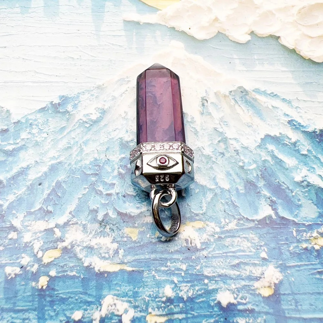 Amethyst Crystal Quartz Pendant