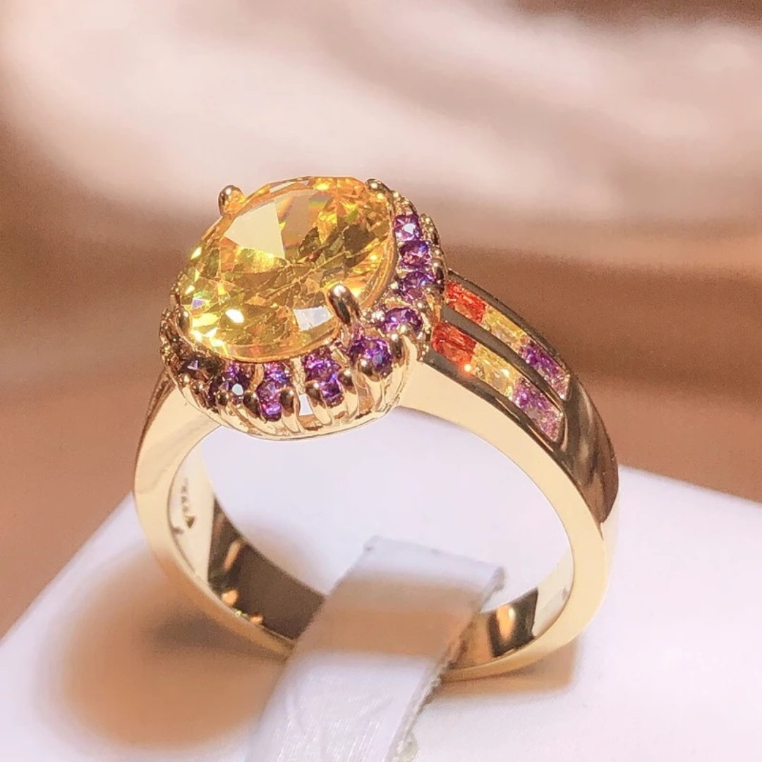 Twilight Citrine 925 Royale Ring