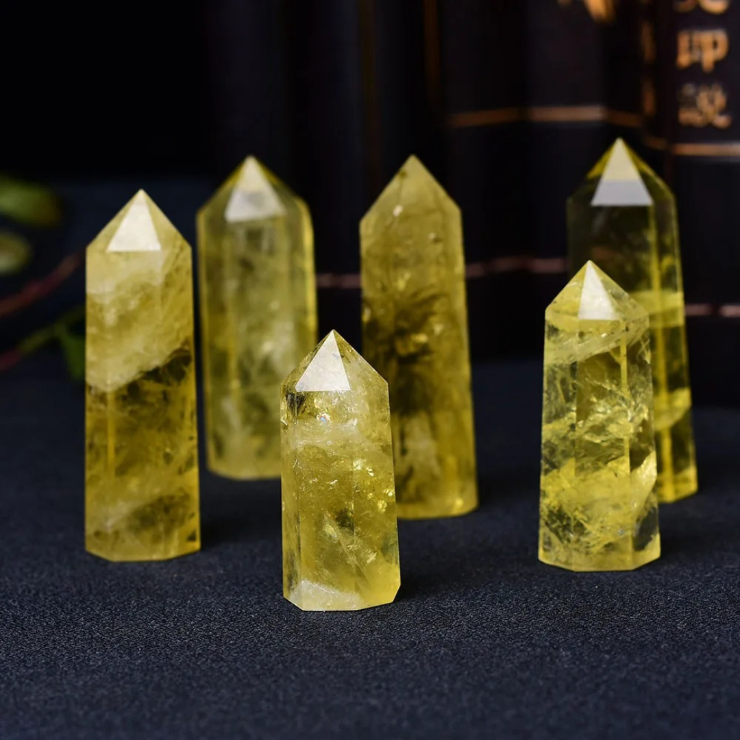 Lemon Citrine Crystal Point