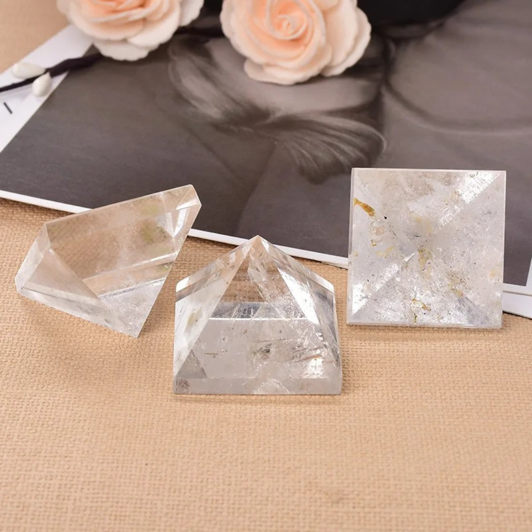 Clear Quartz Crystal Pyramid