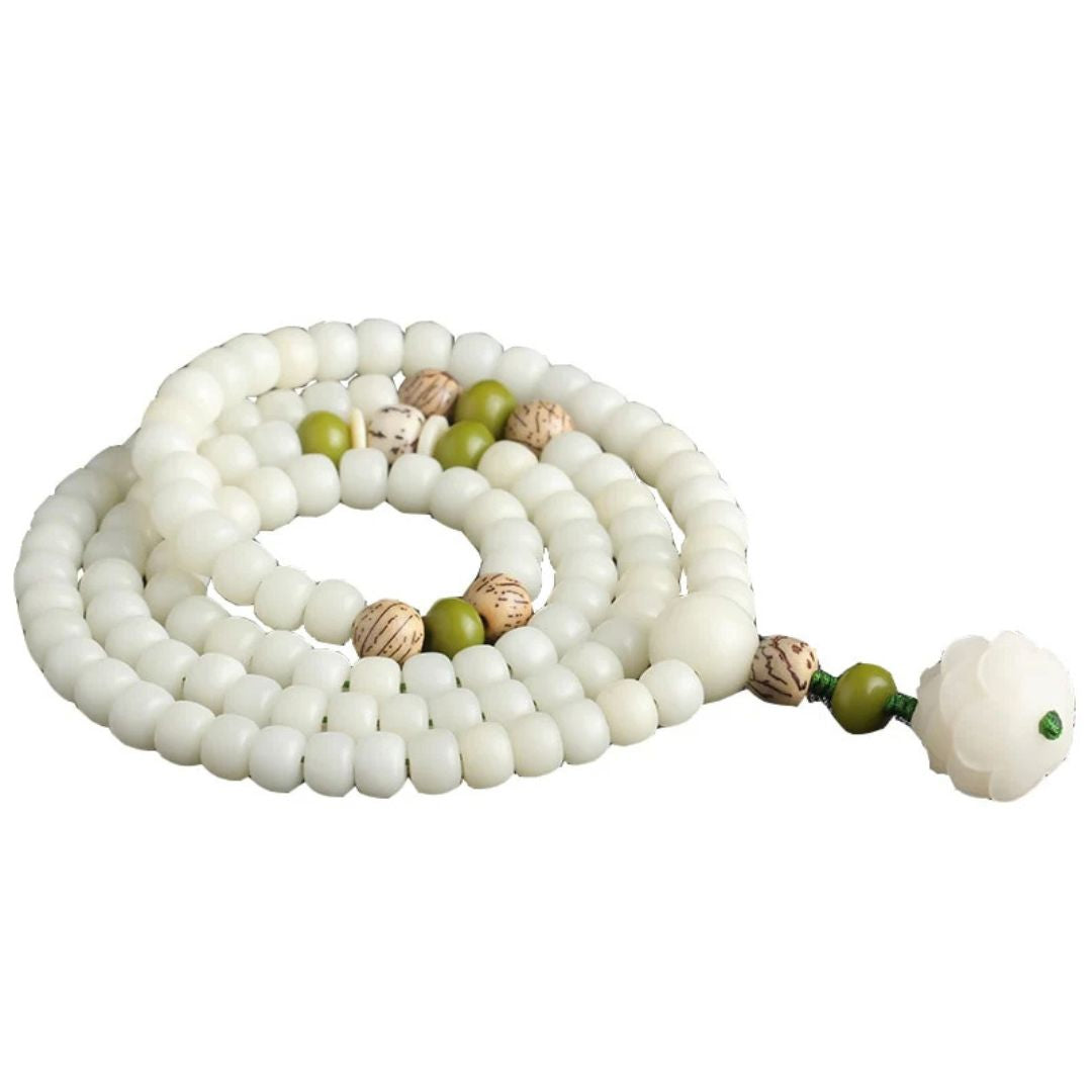 The White Jade Bodhi Mala