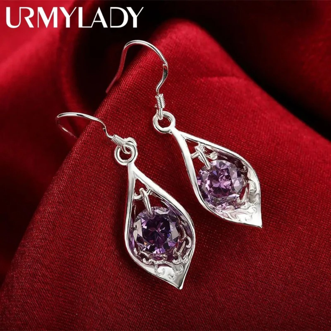 Amethyst Eclipse Earrings