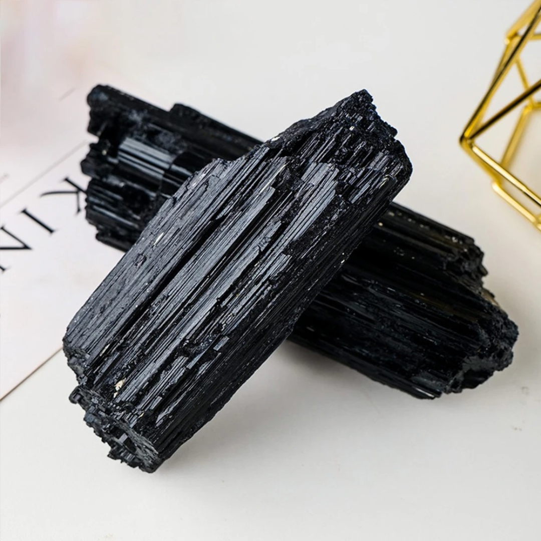 Obsidian Guardian Crystal Tourmaline