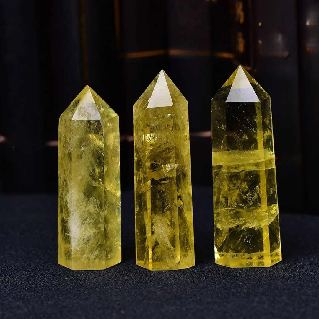 Lemon Citrine Crystal Point