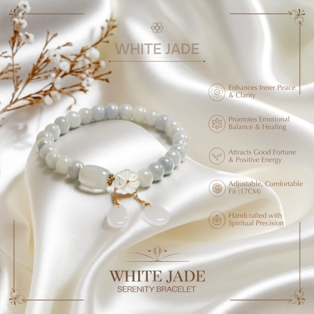 The White Jade Serenity Bracelet