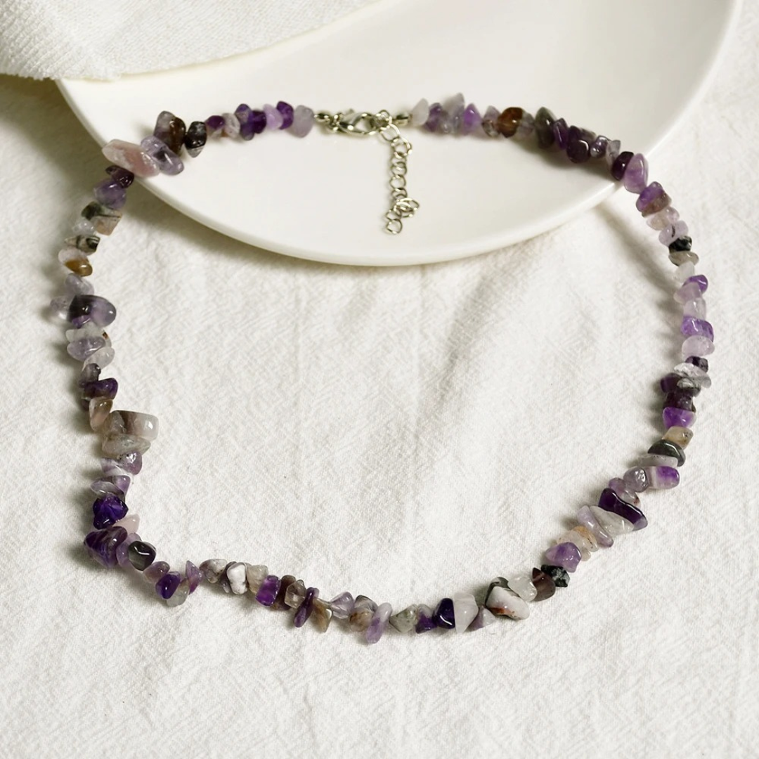 Mystic Aurora Amethyst Choker