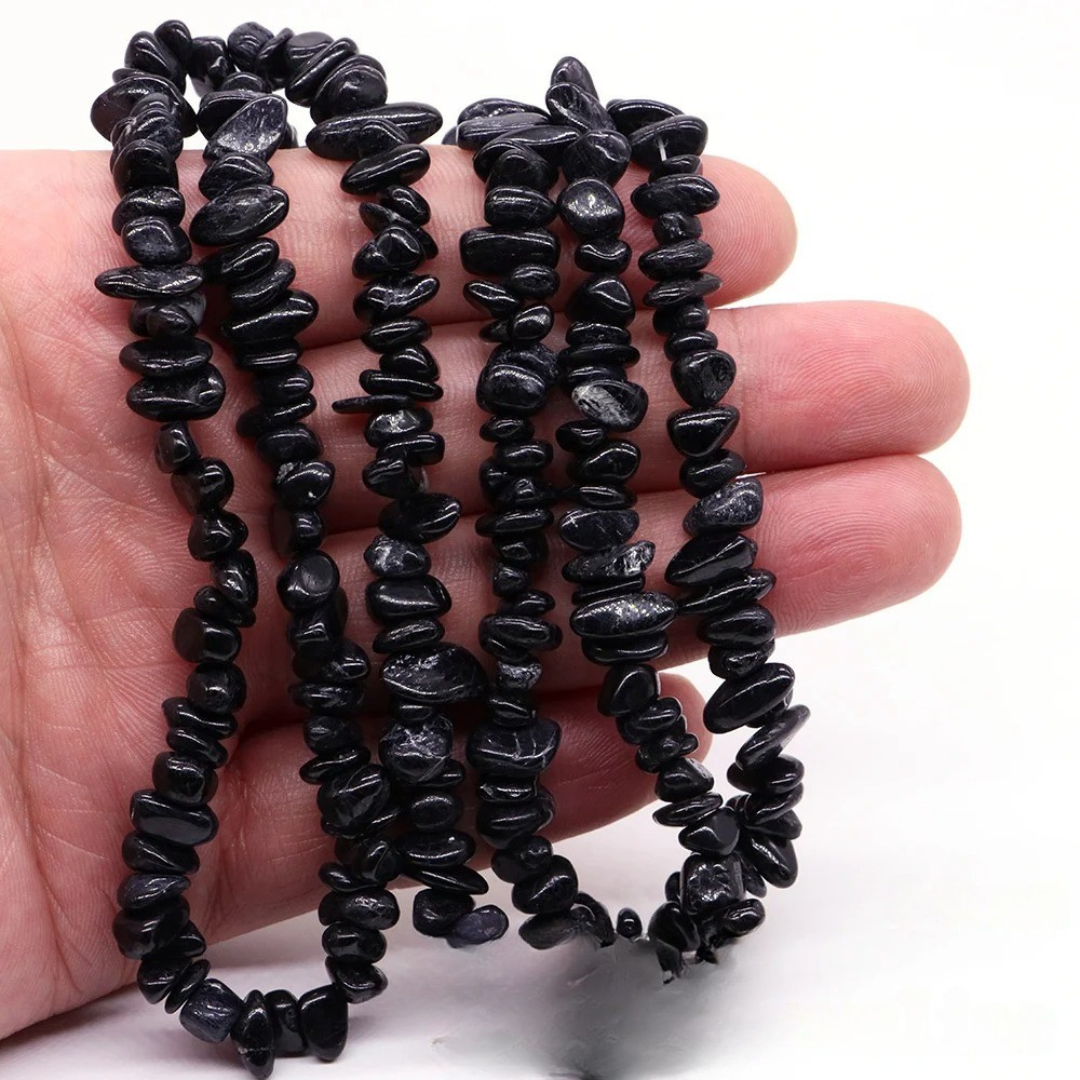 Black Chip Stone Strand